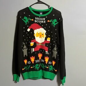 Route 66 Christmas or holiday Santa Claus sweater size small